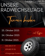 Unsere Radwechseltage im Oktober 2025